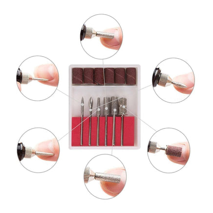 Electric Nail Drill Bits 12File Tool Kit Machine Acrylic Manicure Art Pen Shaper Home & Garden Kings Warehouse 