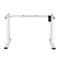 Electric Standing Desk Frame Only Height Adjustable 70KG Load White Furniture Kings Warehouse 