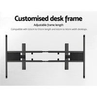 Electric Standing Desk Height Adjustable Sit Stand Desks Table Black Kings Warehouse 