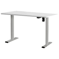 Electric Standing Desk Motorised Adjustable Sit Stand Desks Grey White