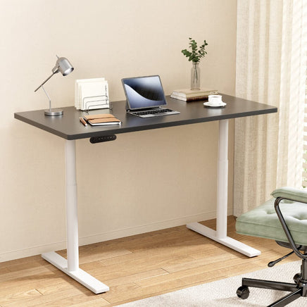 Electric Standing Desk Sit Stand Desks Motorised Dual Motor 120CM Black Furniture Kings Warehouse 