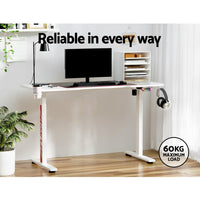 Electric Standing Desk Sit Stand Gaming Desks RGB Light Home Office Table Kings Warehouse 