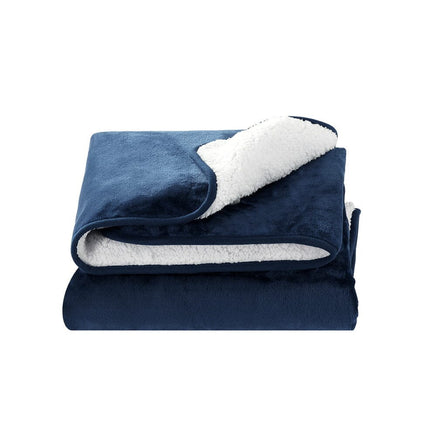 Electric Throw Rug Heated Blanket Washable Snuggle Flannel Winter Green Kings Warehouse 