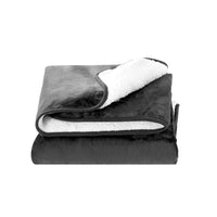 Electric Throw Rug Heated Blanket Washable Snuggle Flannel Winter Grey Kings Warehouse 