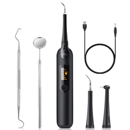 Electric Ultrasonic Dental Tartar Plaque Calculus Tooth Remover Set Kits Cleaner with LED Screen Home & Garden Kings Warehouse 