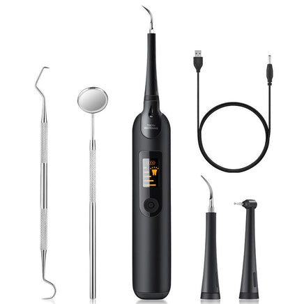 Electric Ultrasonic Dental Tartar Plaque Calculus Tooth Remover Set Kits Cleaner with LED Screen Home & Garden Kings Warehouse 