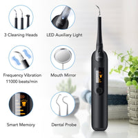 Electric Ultrasonic Dental Tartar Plaque Calculus Tooth Remover Set Kits Cleaner with LED Screen Home & Garden Kings Warehouse 