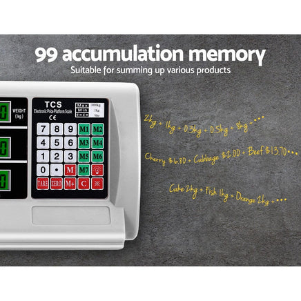 Emajin Platform Scales Digital 300KG Electronic Scale Counting LCD Home & Garden Kings Warehouse 