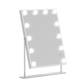 Embellir Bluetooth Makeup Mirror 30x40cm Hollywood Vanity with LED Light White Home & Garden Kings Warehouse 