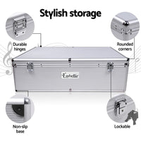 Embellir CD Case DVD Cases Storage Box 1000 Discs Aluminium Case DVD Folders Gift & Novelty Kings Warehouse 