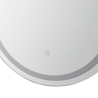 Embellir LED Wall Mirror With Light 50X75CM Bathroom Decor Oval Mirrors Vanity Home & Garden Kings Warehouse 