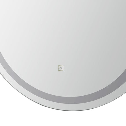 Embellir LED Wall Mirror With Light 50X75CM Bathroom Decor Oval Mirrors Vanity Home & Garden Kings Warehouse 