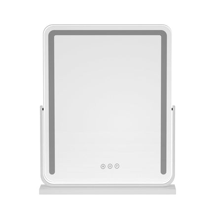 Embellir Makeup Mirror 40x50cm Hollywood Vanity with LED Light Strip Rotation Health & Beauty Kings Warehouse 
