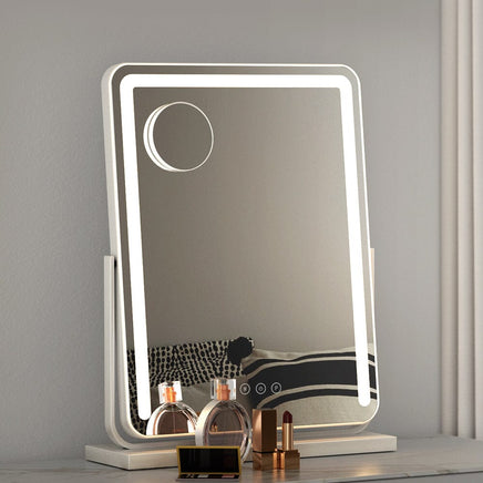 Embellir Makeup Mirror 40x50cm Hollywood Vanity with LED Light Strip Rotation Health & Beauty Kings Warehouse 