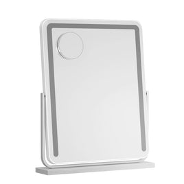 Embellir Makeup Mirror 40x50cm Hollywood Vanity with LED Light Strip Rotation Health & Beauty Kings Warehouse 