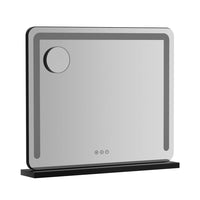 Embellir Makeup Mirror 60x50cm Hollywood Vanity with LED Light Tabletop Black Health & Beauty Kings Warehouse 