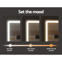 Embellir Makeup Mirror 60x50cm Hollywood Vanity with LED Light Tabletop White Home & Garden Kings Warehouse 