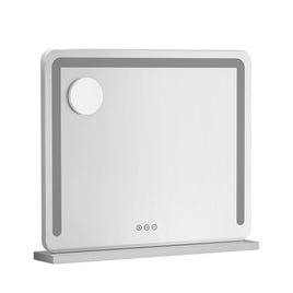 Embellir Makeup Mirror 60x50cm Hollywood Vanity with LED Light Tabletop White Home & Garden Kings Warehouse 