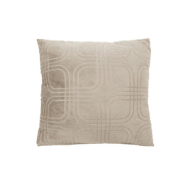 Embossed Micro Mink Filled Cushion Linen 43 x 43 cm Home & Garden Kings Warehouse 