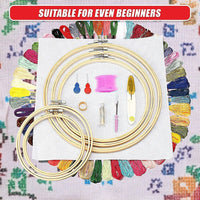 Embroidery Starter Kit Cross Stitch Kit DIY Hand Craft Stitch 50 Colour Kit Baby & Kids Kings Warehouse 