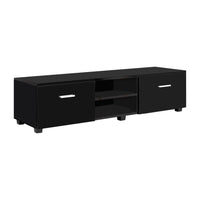 Entertainment Unit TV Cabinet 140cm Black Jim Furniture Kings Warehouse 