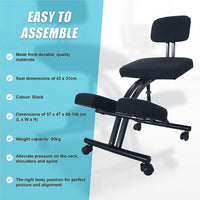 Ergonomic Office Kneeling Chair Furniture Kings Warehouse 