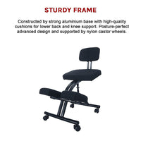 Ergonomic Office Kneeling Chair Furniture Kings Warehouse 