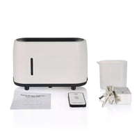 Essential Oil Aroma Diffuser and Remote - White 240ml Flame Fire Style Air Humidifier Kings Warehouse 