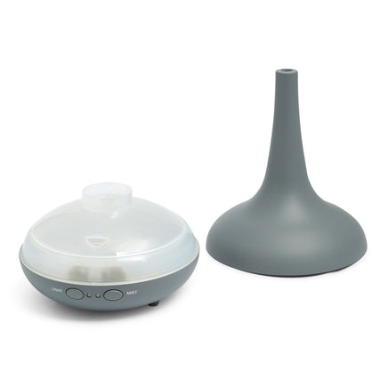 Essential Oil Diffuser Ultrasonic Humidifier Aromatherapy LED Light 200ML 3 Oils - Matte Grey Appliances Kings Warehouse 