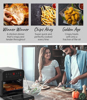 EUROCHEF 16L Air Fryer Electric Digital Airfryer Rotisserie Dry Large Big Cooker Appliances Kings Warehouse 