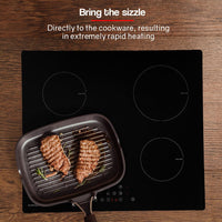 EuroChef 60cm Induction Cook Top Cooktop Electric Hot Plate Hob Plate 4 Zone Kings Warehouse 