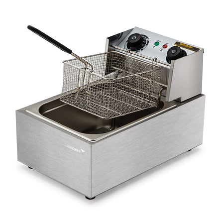 EuroChef Commercial Electric Deep Fryer Frying Basket Chip Cooker Fry Scoop Appliances Kings Warehouse 