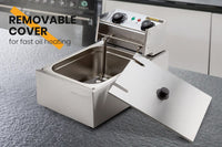 EuroChef Commercial Electric Deep Fryer Frying Basket Chip Cooker Fry Scoop Appliances Kings Warehouse 