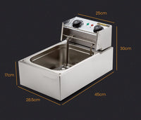 EuroChef Commercial Electric Deep Fryer Frying Basket Chip Cooker Fry Scoop Appliances Kings Warehouse 