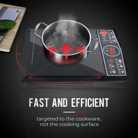 EuroChef Electric Induction Cooktop Portable Kitchen Cooker Ceramic Cook Top Appliances Kings Warehouse 