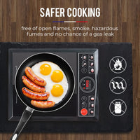 EuroChef Electric Induction Cooktop Portable Kitchen Cooker Ceramic Cook Top Appliances Kings Warehouse 