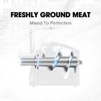 EUROCHEF Electric Meat Grinder, Stainless Steel Mincer Sausage Filler Kibbe Maker, Red Appliances Kings Warehouse 