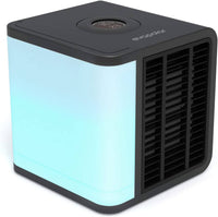 Evapolar evaLIGHT Plus Personal Portable Air Cooler and Humidifier, Desktop Cooling Fan, for Home and Office, with USB Connectivity and Colorful Built-in LED Light, Black (EV-1500) End of Year Clearance Sale Kings Warehouse 