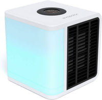 Evapolar evaLIGHT Plus Personal Portable Air Cooler and Humidifier, Desktop Cooling Fan, for Home and Office, with USB Connectivity and Colorful Built-in LED Light, White (EV-1500) End of Year Clearance Sale Kings Warehouse 