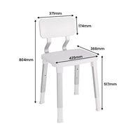 Evekare Deluxe Bathroom Chair With Back Support Kings Warehouse 