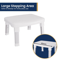 Evekare Deluxe Height-adjustable Bathroom Step Kings Warehouse 