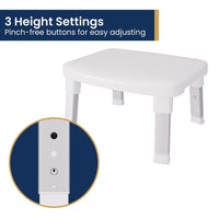 Evekare Deluxe Height-adjustable Bathroom Step Kings Warehouse 