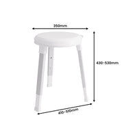 Evekare Deluxe Height-adjustable Rotating Bathroom Stool Kings Warehouse 