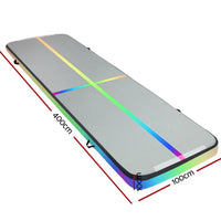 Everfit 4X1M Air Track Inflatable Tumbling Mat Gymnastics Yoga Mat Sports & Fitness Kings Warehouse 