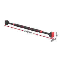 Everfit Pull Up Bar 70CM-95CM Doorway Chin Up Horizontal Bar Gym Sports & Fitness Kings Warehouse 