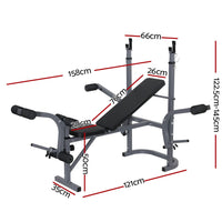 Everfit Weight Bench Folding Heavy Duty Bench Press Fitness Gym Equipment Kings Warehouse 