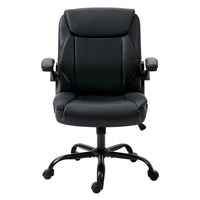 Executive Office Chair Mid Back Black Furniture Kings Warehouse 
