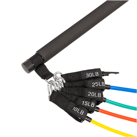 Exercise Pilates Bar Kit Resistance Bands Yoga Fitness Stretch Workout Gym Sports & Fitness Kings Warehouse 