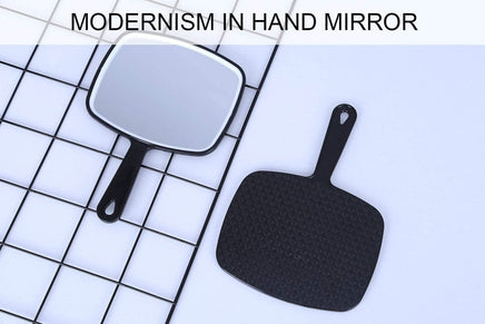 Extra Large Black Handheld Mirror with Handle (31,5 x 23 cm) Kings Warehouse 