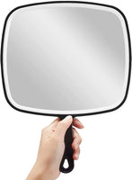 Extra Large Black Handheld Mirror with Handle (31,5 x 23 cm) Kings Warehouse 
